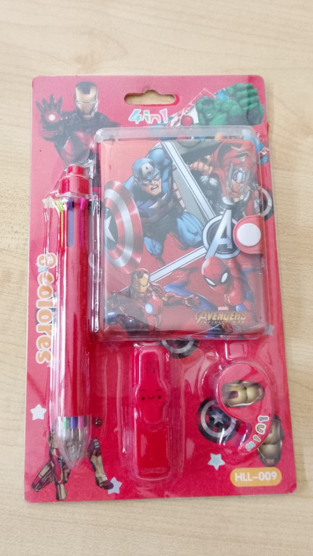 Avengers Theme – 4 pcs Stationery Set - HLL-009